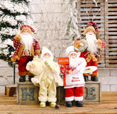 Kit 4 Papai Noel Diversos - 45CM